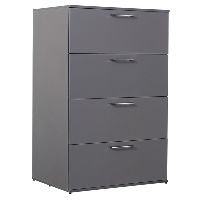 Bliss – Glossy 4 Drawer Jumbo Chest With Extra Deep Storage