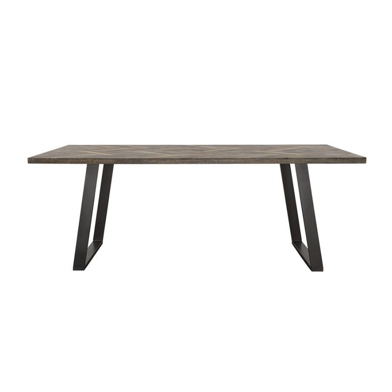 Misty – Solid Wood Dining Table – Gray Sheesham