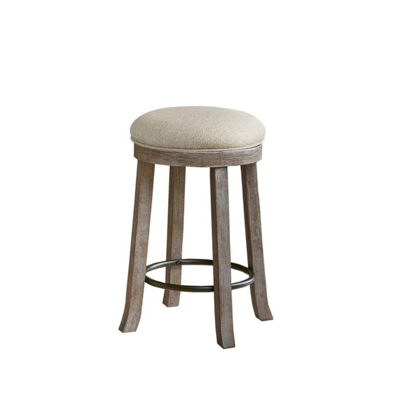 Swivel Counter Stool – Cream / Reclaimed Gray