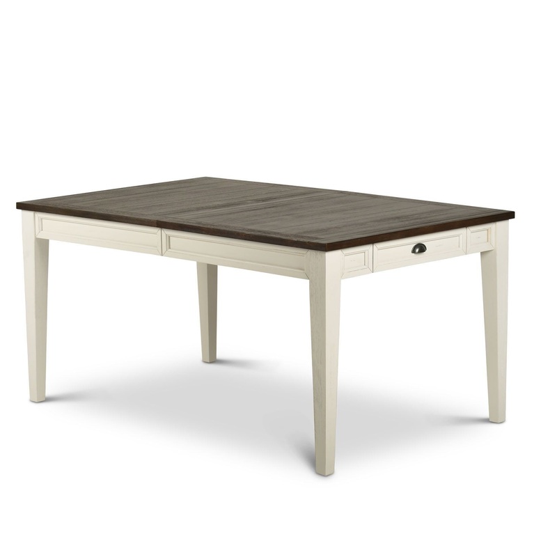 Cayla – Table – Dark Oak & White