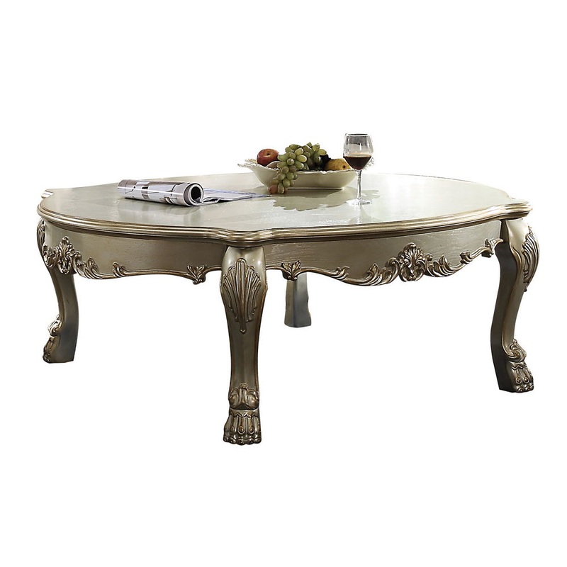 Dresden II – Coffee Table – Gold Patina & Bone