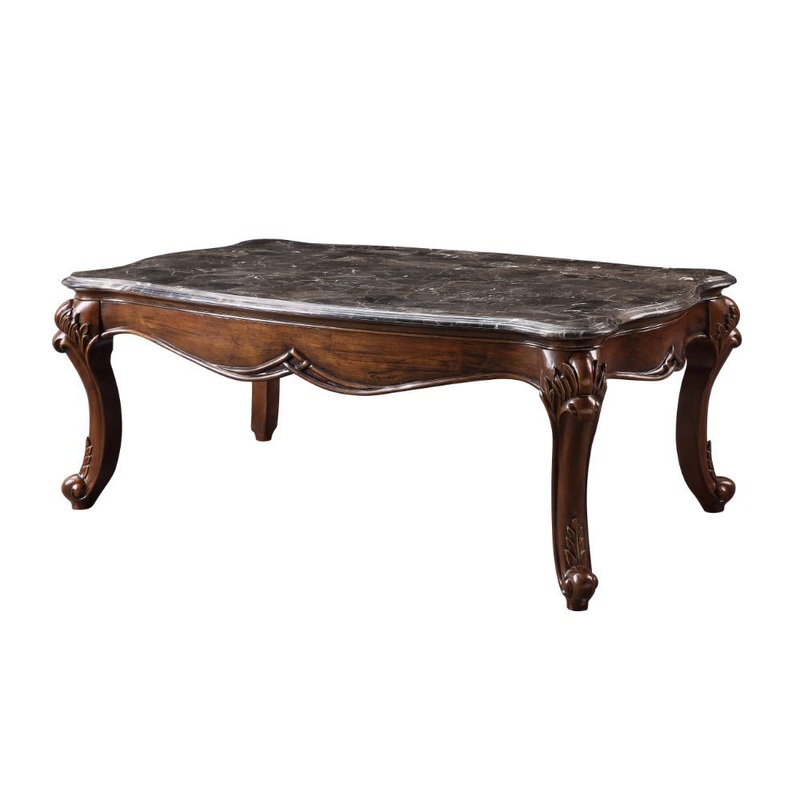Miyeon – Coffee Table – Marble Top & Cherry