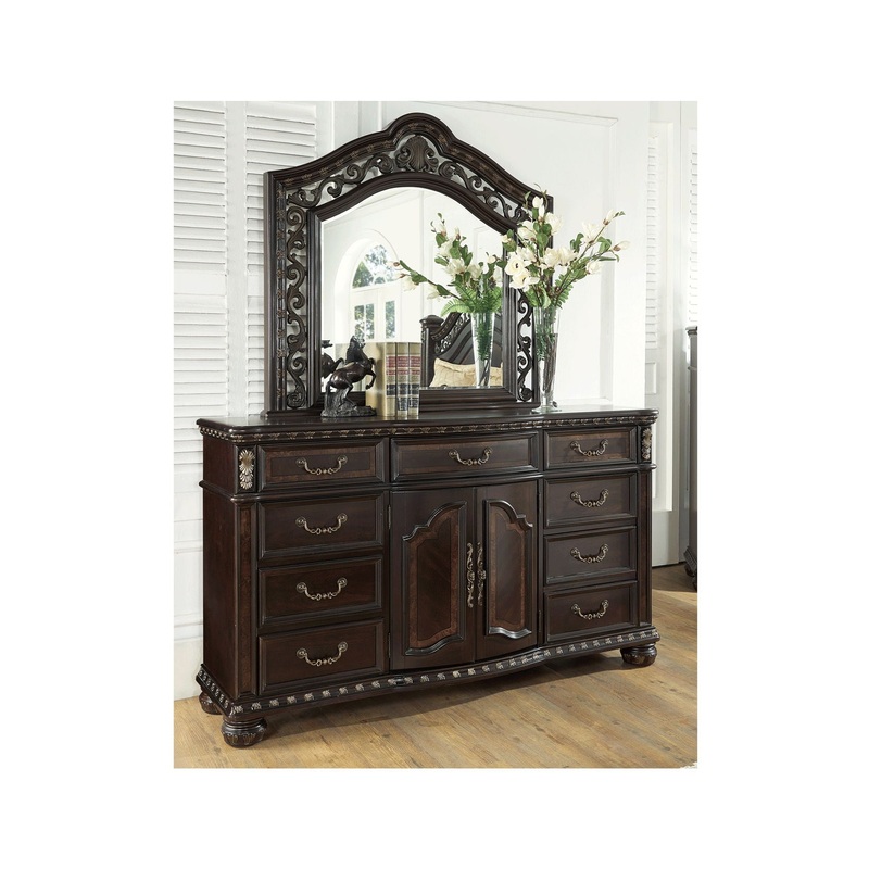 Monte Carlo – Dresser And Mirror – Dark Brown