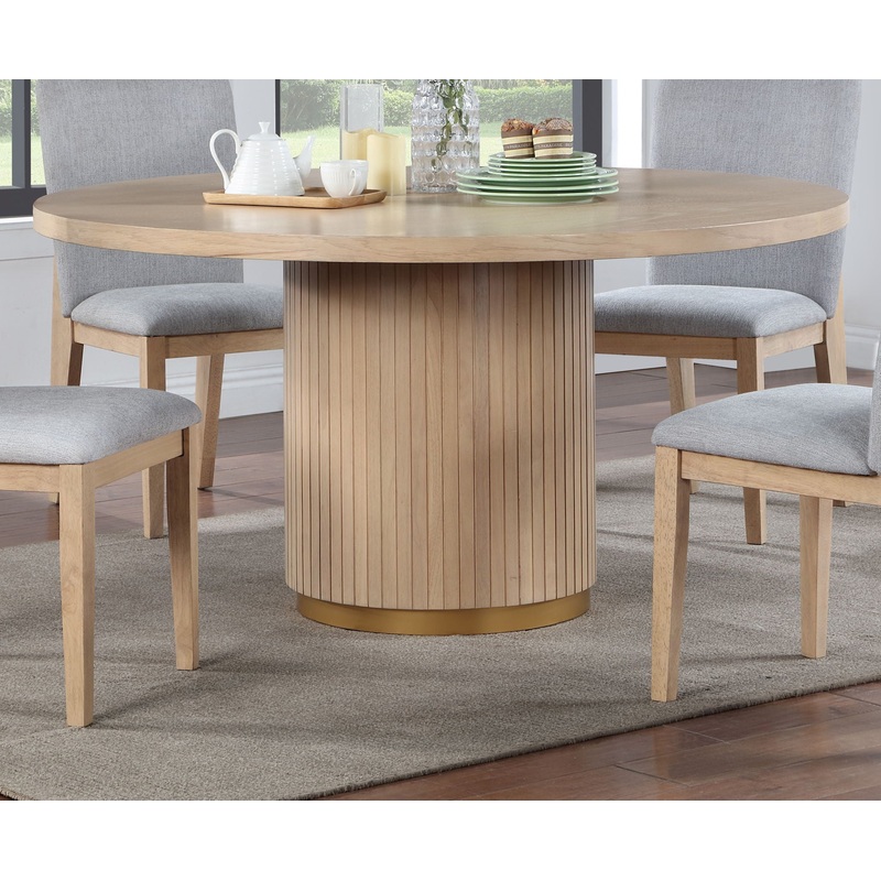 Caspian – Wide Dining Table – Oak Finish