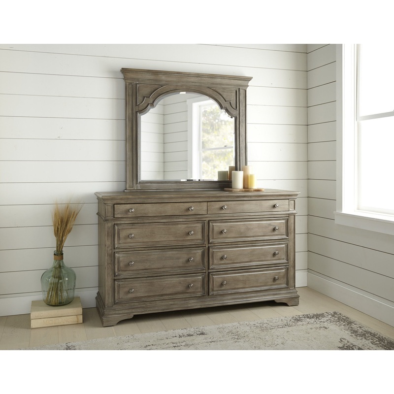 Highland – Dresser And Mirror|Light Brown