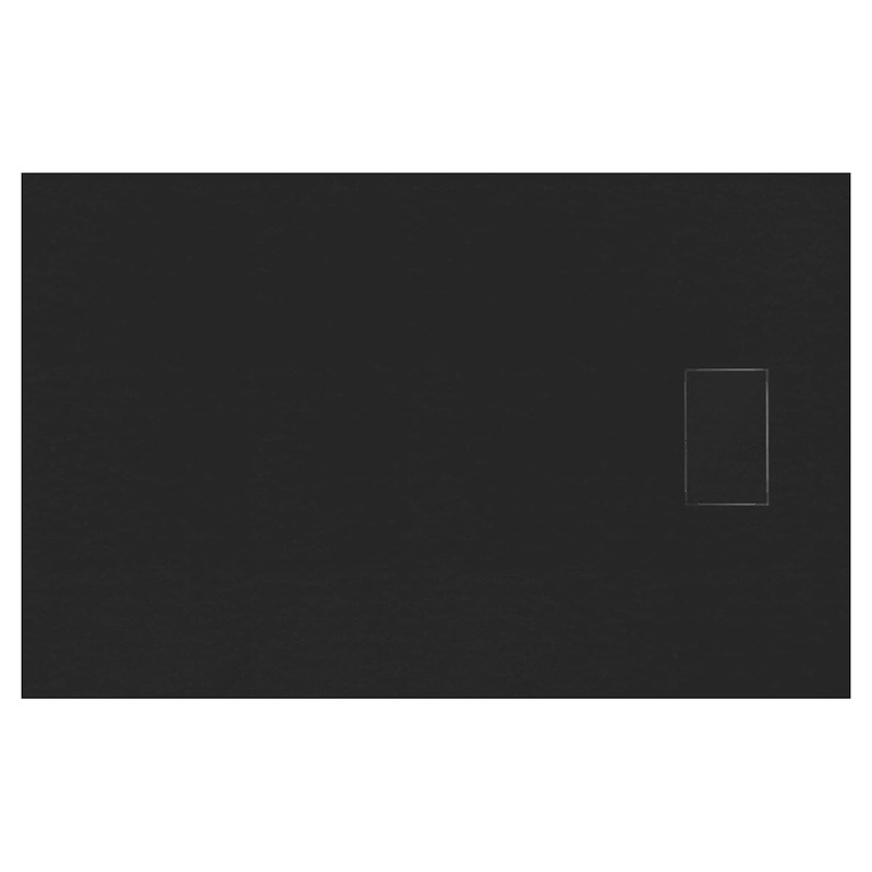 STONE ESSENCE POLYESTER SHOWER TRAY 70X170 X H 2.6 CM BLACK