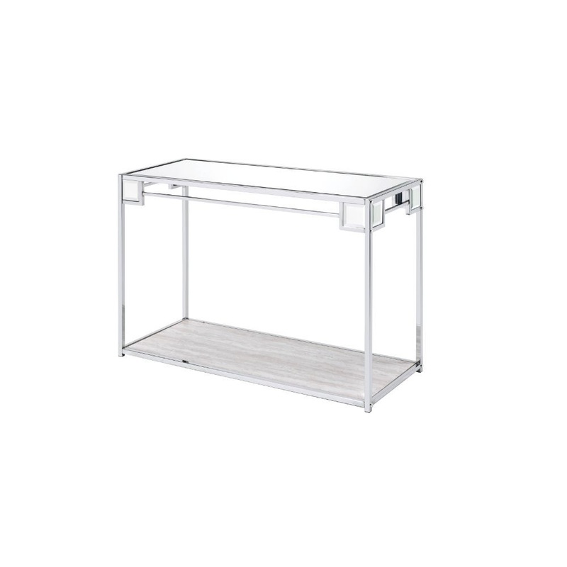 Asbury – Console Table – Mirrored & Chrome