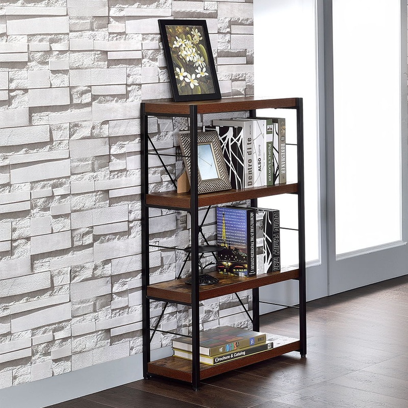 Bob – Bookshelf – Weathered Oak & Black
