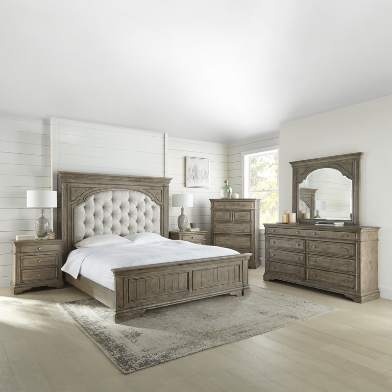 Highland – 5 Piece Bedroom Set – Driftwood