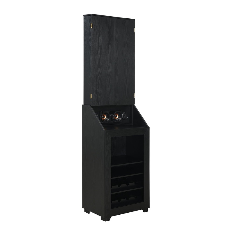 Hurricanes – Dartboard Cabinet With Speaker And LED – Black
