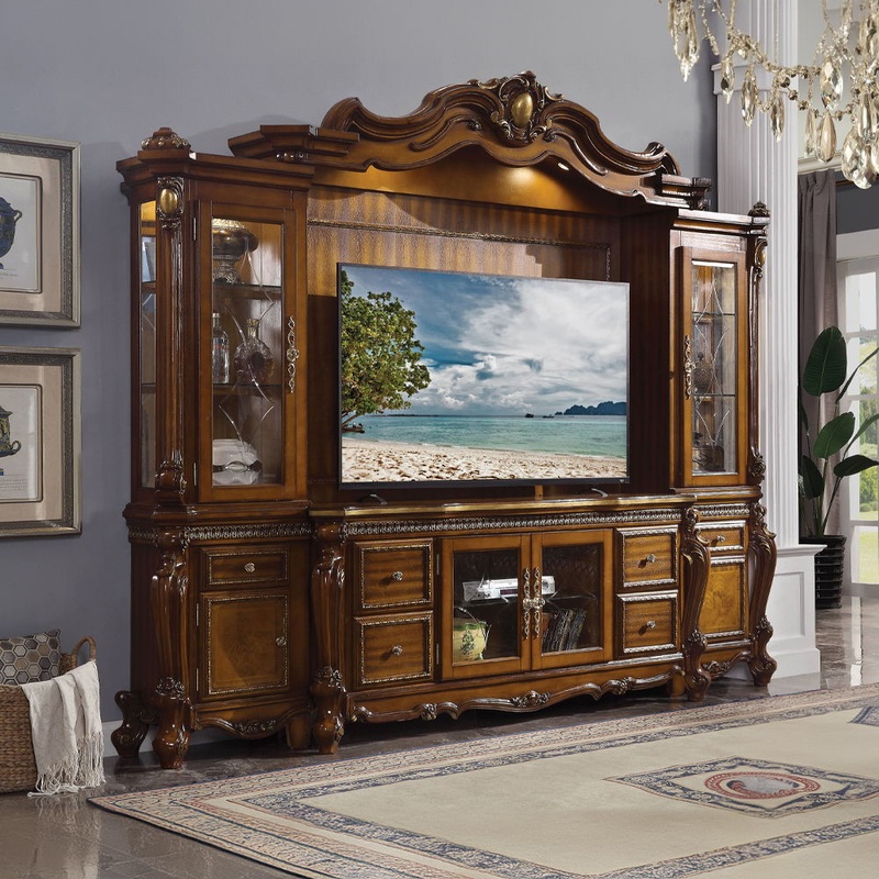 Picardy – Entertainment Center – Honey Oak