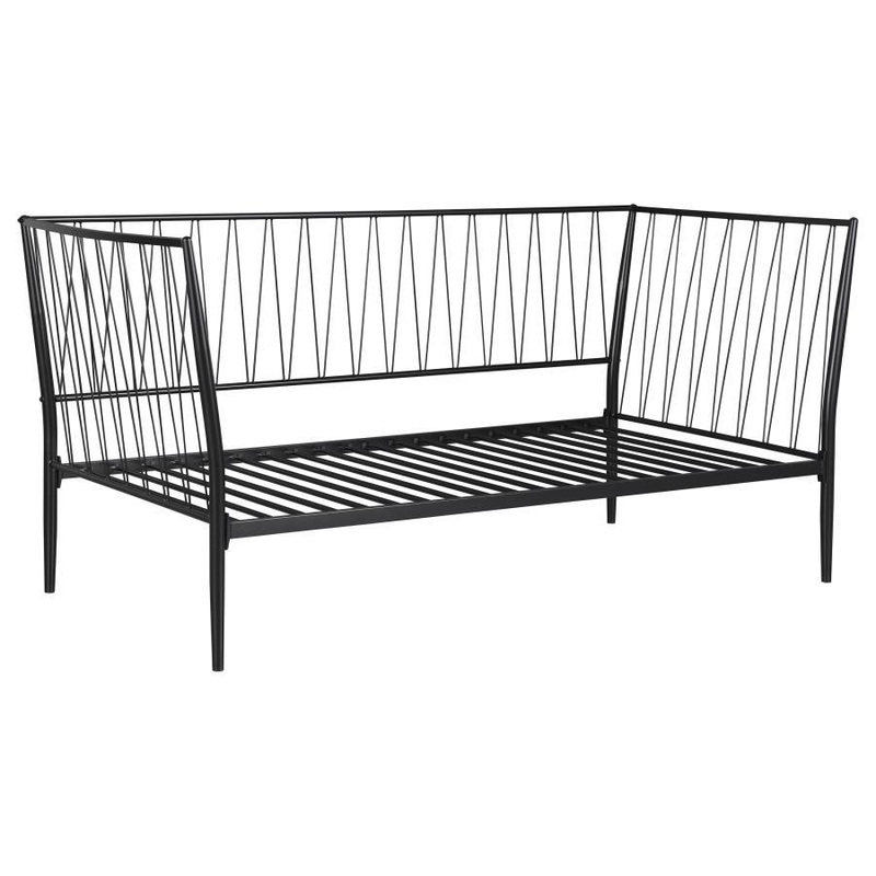 Richland – Metal Twin Daybed Bed Frame – Matte Black