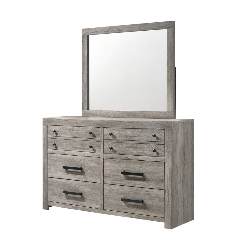 Tundra – Dresser, Mirror|Dark Gray|Dressers|Dresser & Mirror