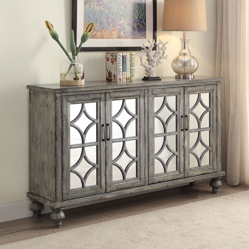 Velika – 37 Console Cabinet – Weathered Gray