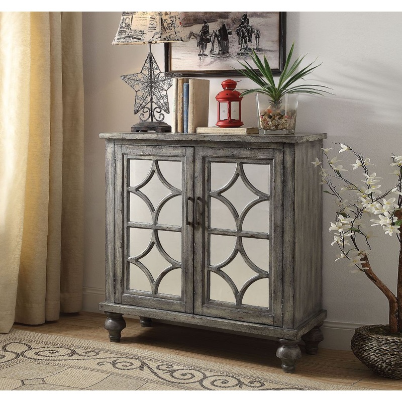 Velika – Console Cabinet – Weathered Gray