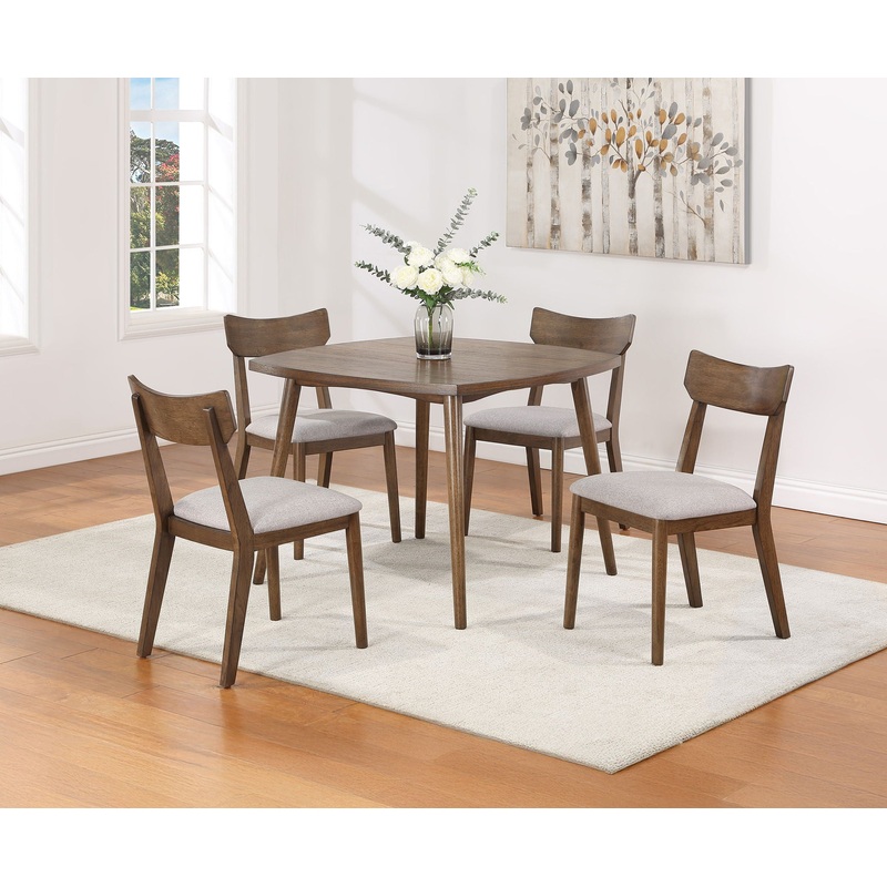 Weldon – 5 Piece Dining Room Set – Brown