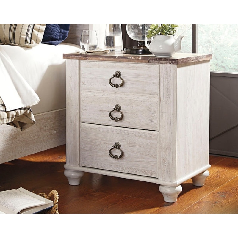 Willowton Two Drawer Night Stand