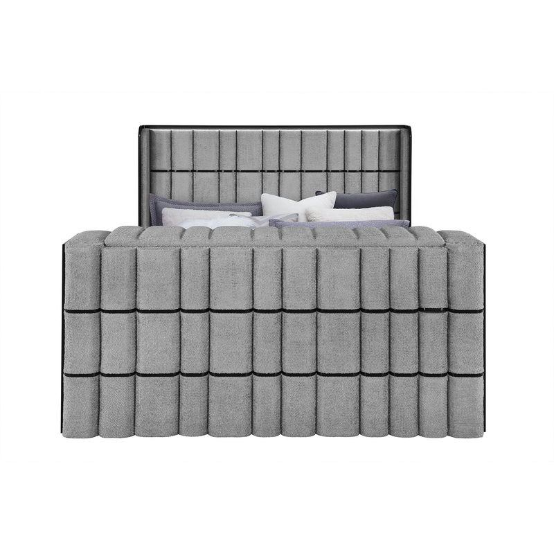 Isaiah – 5 Piece Bedroom Set With TV Lift-LED, Speakers And Fireplace