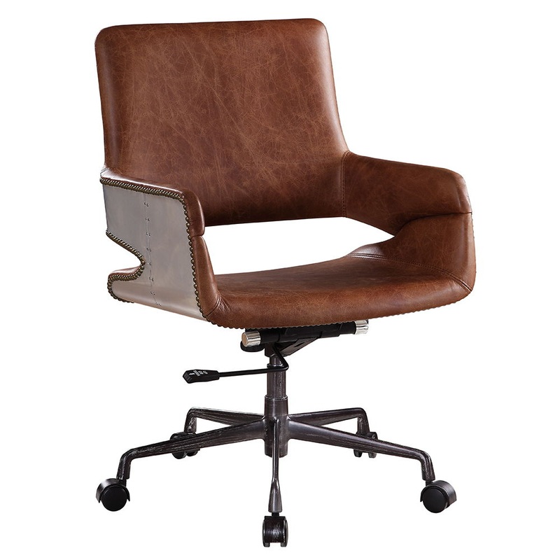 Kamau – Office Chair – Vintage Cocoa Top Grain Leather