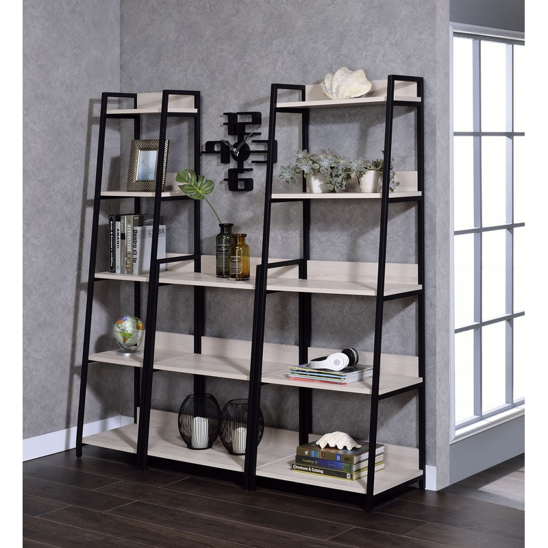 Wendral – 16L Bookshelf – Natural & Black