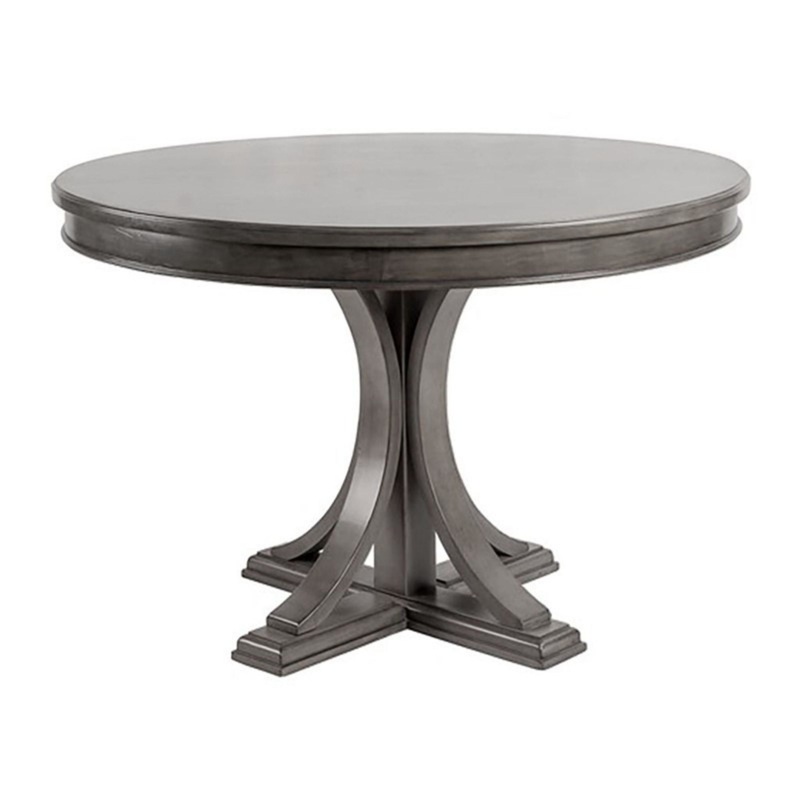 Classic Round Dining Table|Dark Gray|Beige