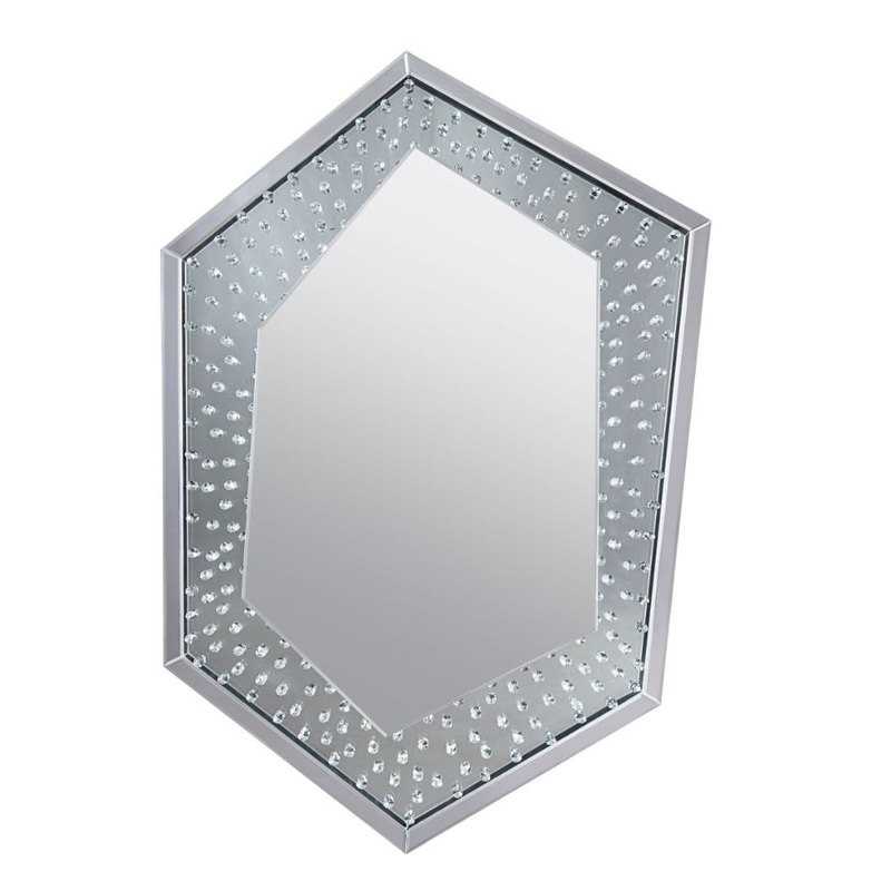 Nysa – Accent Mirror – Mirrored & Faux Crystals
