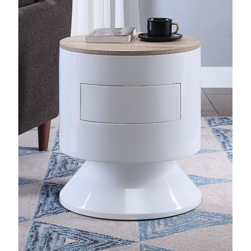 Otith – Accent Table – White High Gloss