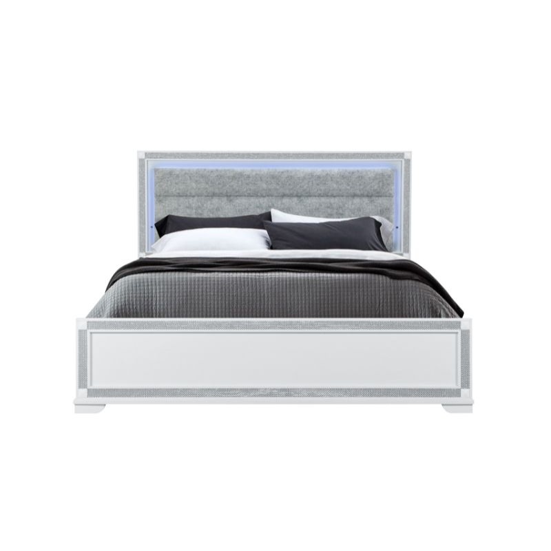 Soleil – King Bed – White
