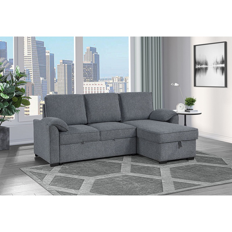 U0808 – Reversible Sofa Bed – Dark Gray