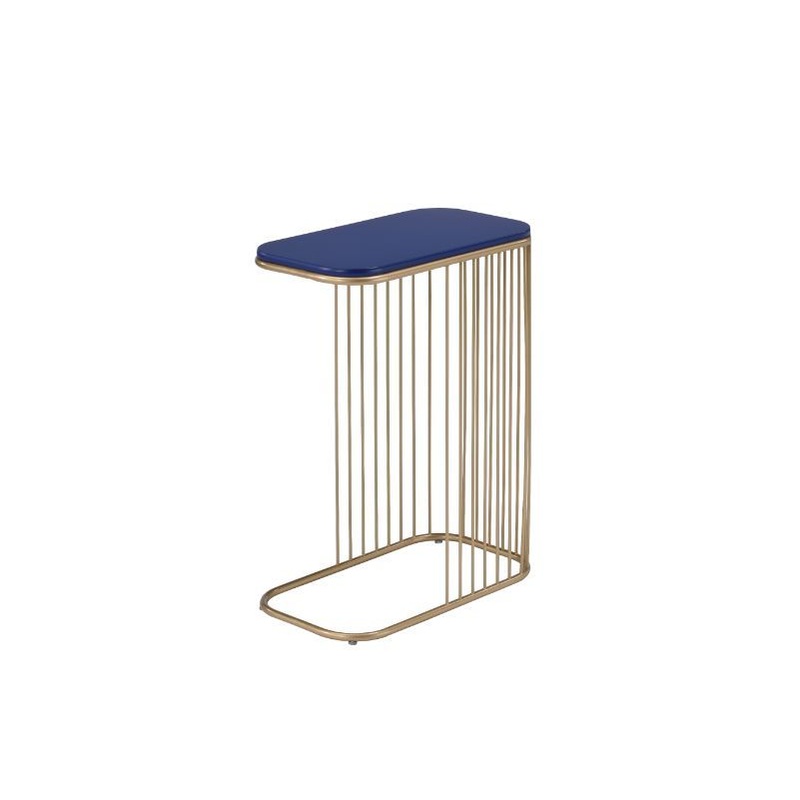 Aviena – Accent Table – Blue & Gold