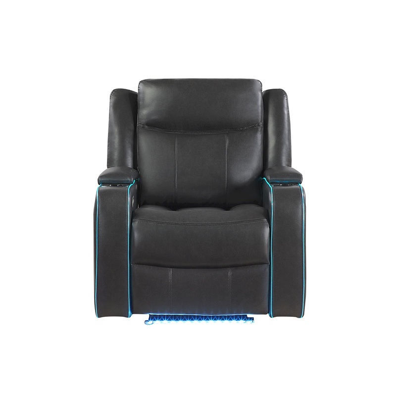 Blanca – Power Recliner With LED – Charcoal