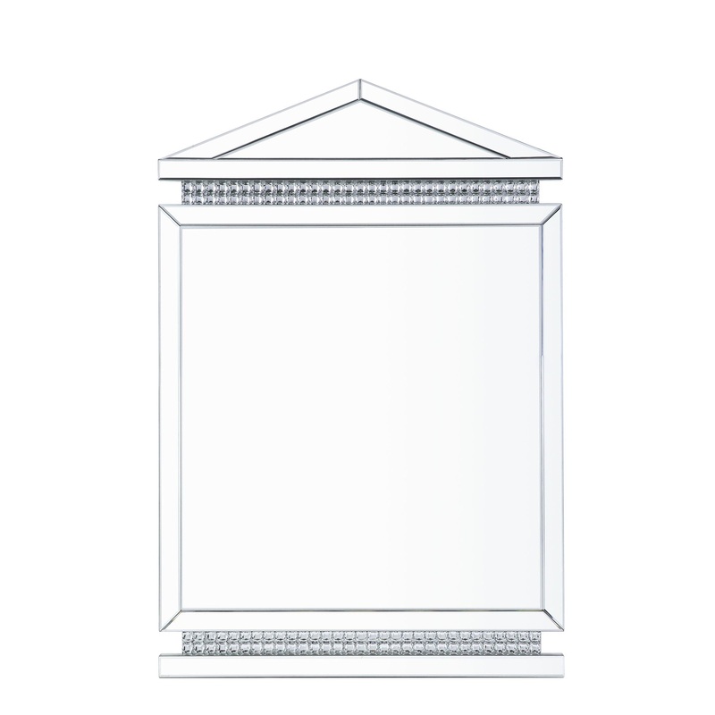 Lotus – 47 Accent Mirror – Mirrored, Faux Ice Cube Crystals