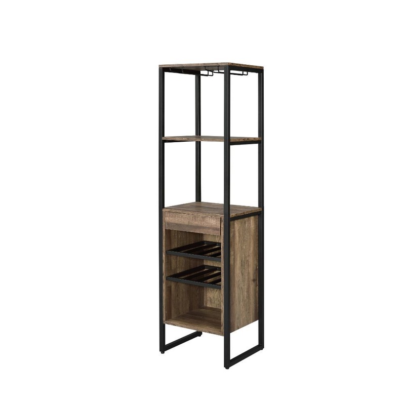 Narik – Wine Rack – Weathered Oak