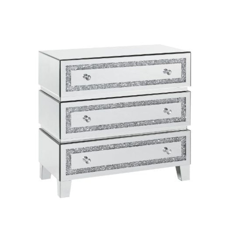 Noralie – 32 Cabinet – Mirrored, Faux Diamonds