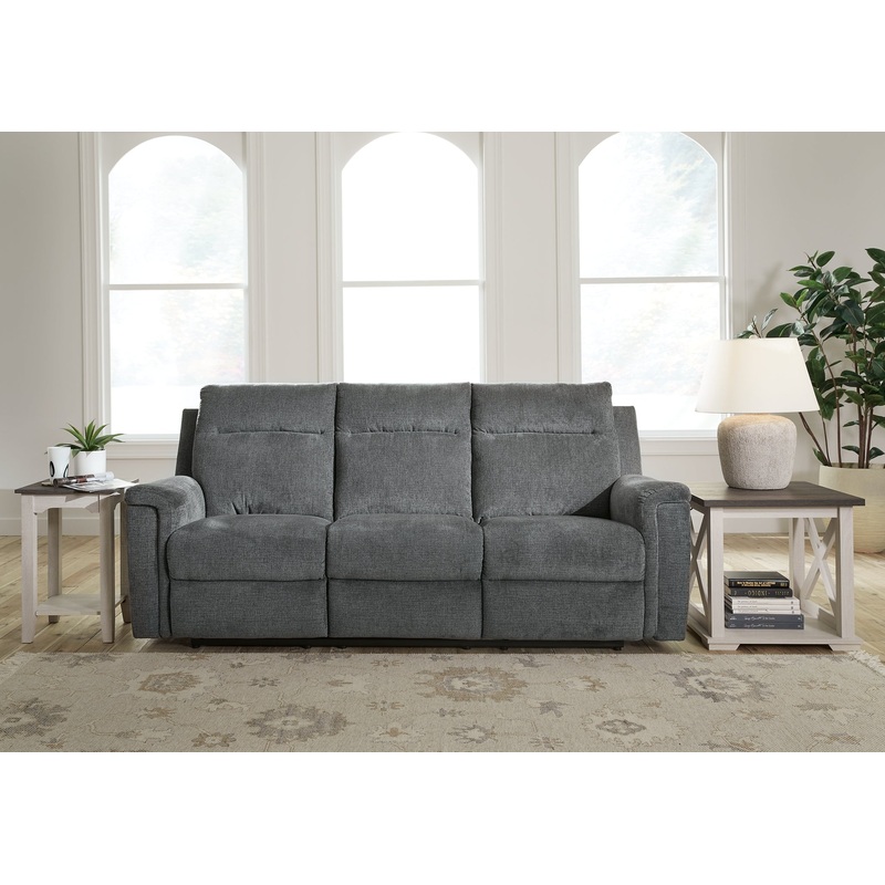 Barnsana Reclining Power Sofa|Ash|Gravel