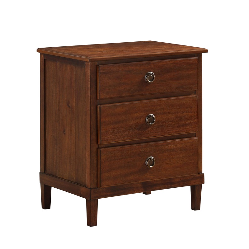 Chamberlin – 3 Drawer Nightstand – Brown