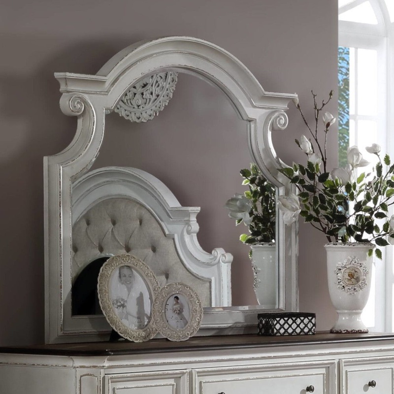 Florian – Mirror – Antique White