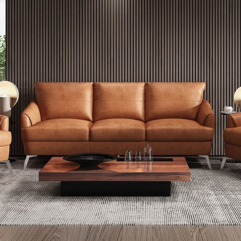 Safi – Sofa – Cappuccino Leather