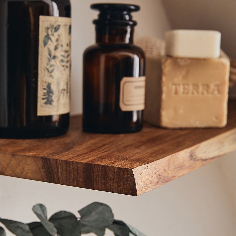 SOLID TEAK SHELF – SPAC EDGE