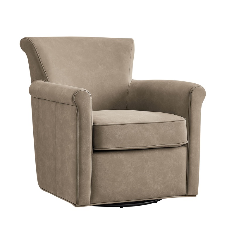 Westly – Swivel Accent Chair|Beige|Dark Brown|Light Brown
