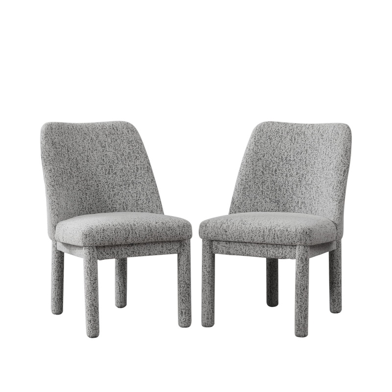 Wide Minimalist Dining Chair (Set of 2)