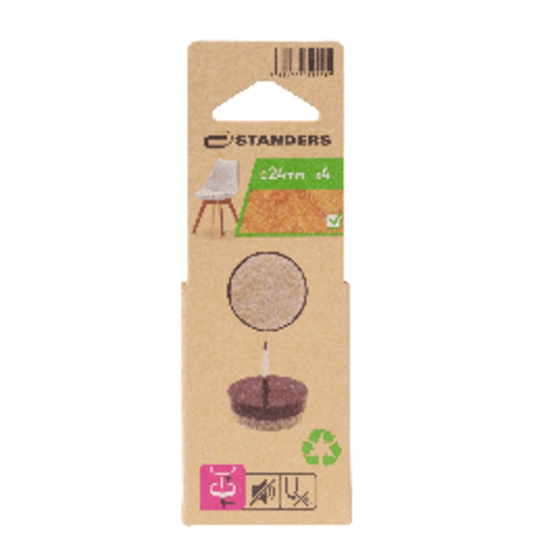 FELT WITH NAIL STANDERS D 24 MM BE