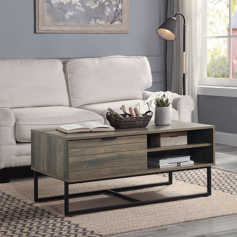 Homare – Coffee Table – Rustic Oak & Black