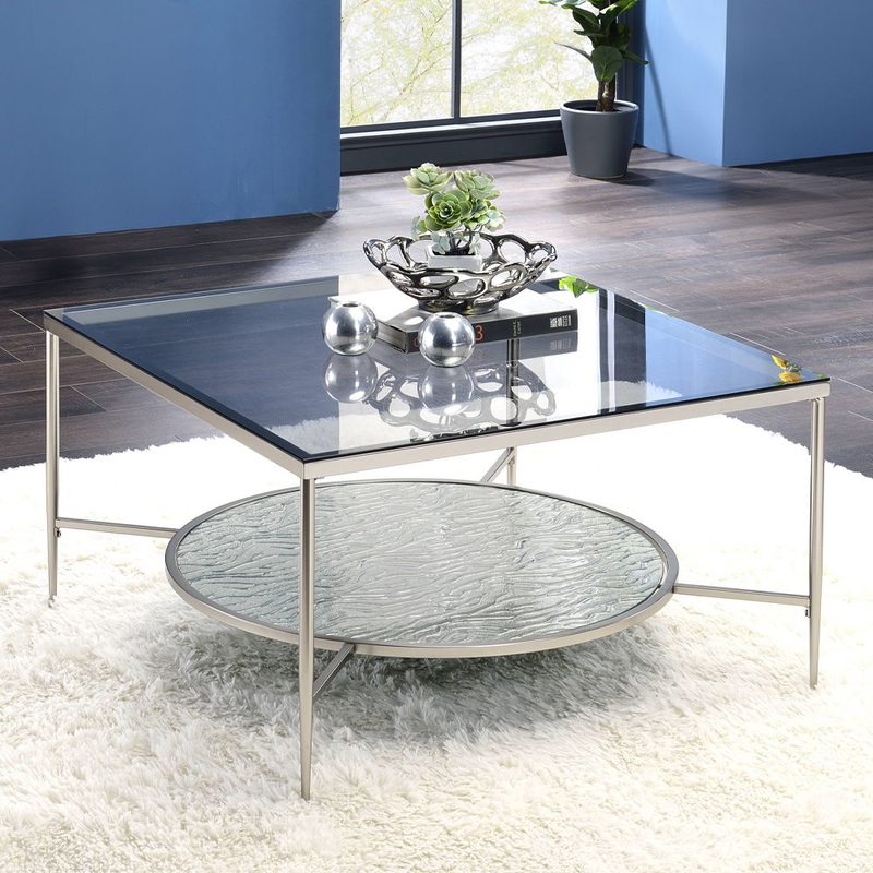 Adelrik – Coffee Table – Glass & Chrome