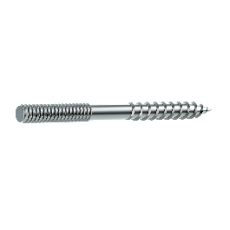 DOUBLE THREAD WOOD/IRON SCREWS 8X60 4 P