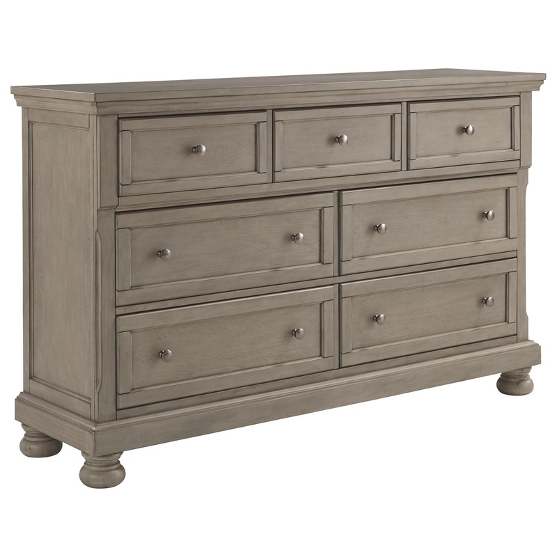 Lettner – Dresser, Mirror|Gray|Dressers|Dresser & Mirror