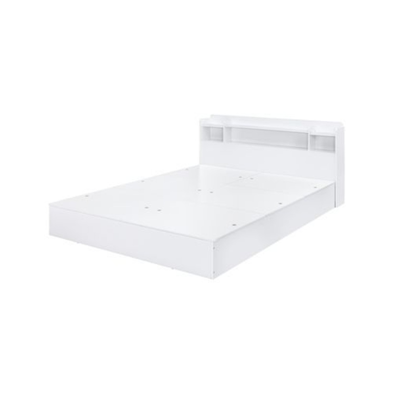 Perse – Queen Bed With Storage – White