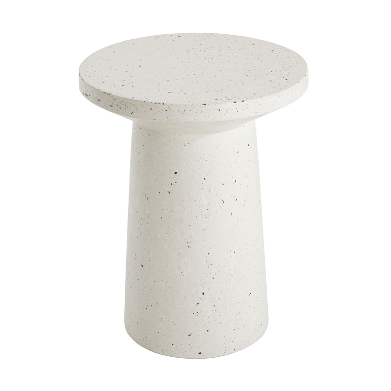 Terrazzo – Outdoor Side Table – White