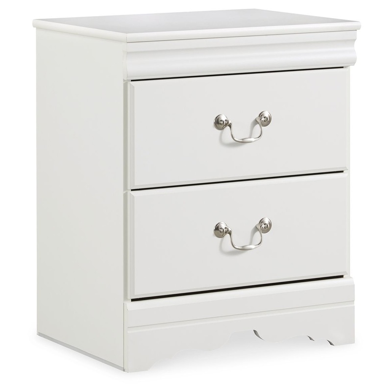 Anarasia – Two Drawer Night Stand – White