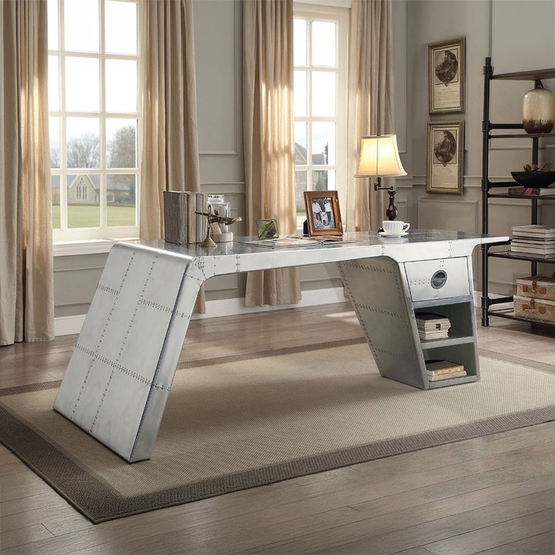 Brancaster – Writing Desk – Metallic